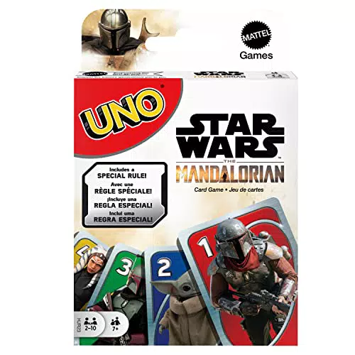 Juego de Cartas UNO Mandalorian de Mattel para Niños +7 años
