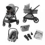 Cochecito de Bebé Maxi-Cosi Zelia S Trio con Silla de Paseo Reclinable y Silla de Coche CabrioFix i-Size