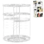 Organizador de Maquillaje Giratorio MHwan - Diseño Exquisito de Textura de Diamante