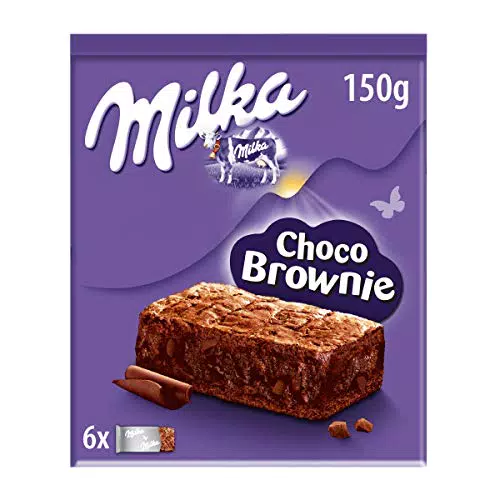 Bizcocho de Chocolate Milka con Leche de los Alpes y Trozos de Chocolate con Leche