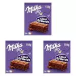 Bizcocho de Chocolate Milka con Leche de los Alpes y Trozos de Chocolate con Leche