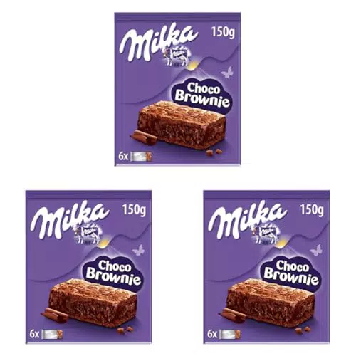 Bizcocho de Chocolate Milka con Leche de los Alpes y Trozos de Chocolate con Leche