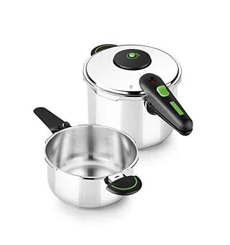 Set de ollas a presión Monix Presto Duo en acero inoxidable 18/10