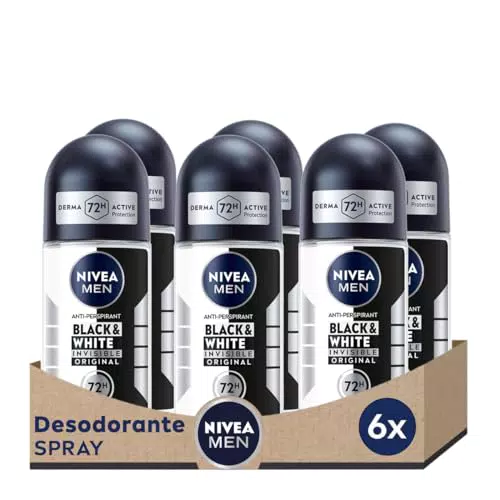 Desodorante NIVEA MEN Roll-on Invisible Original, Cuidado Masculino.