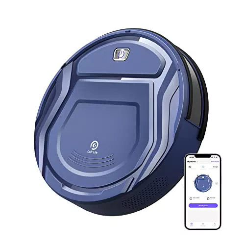 Robot Aspirador OKP K2 Sin Escobillas, Succión 2100 Pa, Autocargable, Compatible con App y Asistentes de Voz