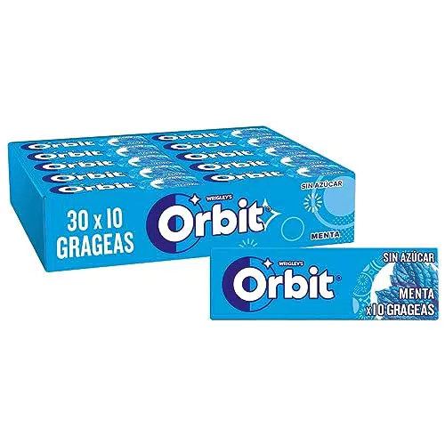 Chicles Orbit Sin Azúcar Sabor Menta Fresco Intenso