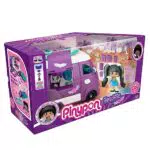 Pinypon - Terrific Mansion, casa maletín, playset de Juego con sorpresas y Accesorios Que Brillan en la Oscuridad