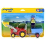 Tractor con Remolque Playmobil 1,2,3 Modelo 6964 - A partir de 18 Meses