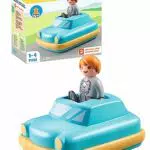 Coche de Juguete Interactivo PLAYMOBIL 1,2,3 con Motor de Volante - Para Niños a Partir de 12 Meses