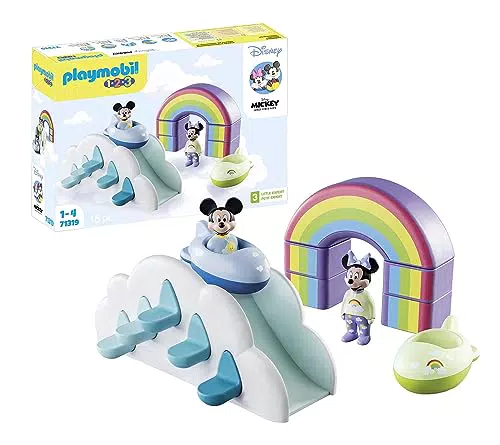 Playmobil Mickey y Minnie Casa en Las Nubes - Juguetes Educativos para Niños Pequeños