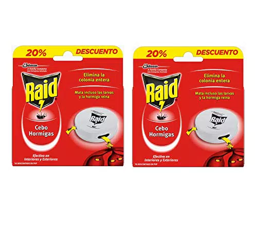 Raid Cebos - Trampas para Hormigas: Eliminación Efectiva en Interiores y Exteriores.