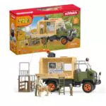 Set de Camión de Rescate de Animales de la Selva Schleich Wild Life con Figuras de Guardabosques, León y Suricato
