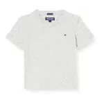 Camiseta de Punto de Manga Corta Tommy Hilfiger Boys Basic para Niños - Gris