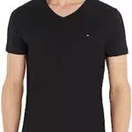 Tommy Hilfiger Hombre Camiseta Manga Corta Core Stretch Cuello de Pico