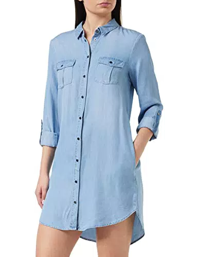 Vero Moda Mujer Vmsilla Ls Short Dress Blck Noos Ga Vestido