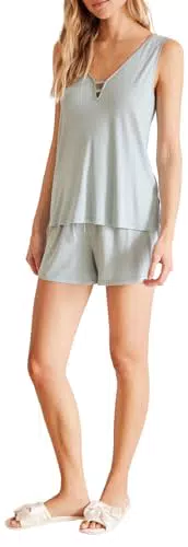 Pijama Corto Lunares Azul de women'secret