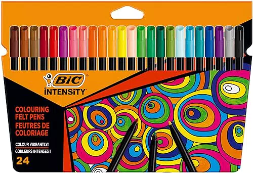 BIC Intensity, Rotuladores de Punta Fina para Colorear