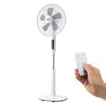 Ventilador de Pie Black+Decker BXEFP50E - 3 Velocidades, Control Táctil y Remoto, Temporizador 15h, 3 Modos
