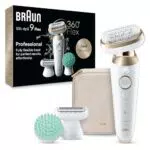 Braun Silk-épil 9 Flex, Depiladora Eléctrica Mujer con Cabezal Flexible y Tecnología SensoSmart