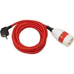 Brennenstuhl Cable alargador de plástico con cubierta textil e interruptor iluminado