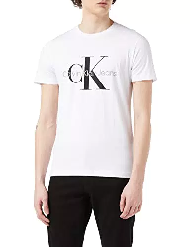 Calvin Klein Jeans Hombre Camiseta Manga Corta Core Monologo Slim Fit