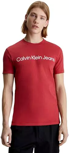 Camiseta Calvin Klein Jeans Hombre Logo Slim - Manga Corta