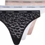 Calvin Klein Pack de Braguitas Tipo Bikini de Tejido Elástico para Mujer