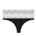 Pack de Braguitas Tipo Tanga Calvin Klein para Mujer con Logo Moderno