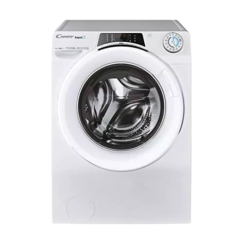 Lavadora Candy RapidO RO1496DWMCRT/1-S con Pantalla Smart Text y Wi-Fi