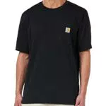 Carhartt K87 Camiseta de manga corta con bolsillo, ajuste ligeramente holgado