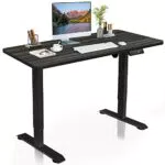 DCHOUSE Escritorio Ajustable Eléctrico 140x60 cm para Cuidado Lumbar