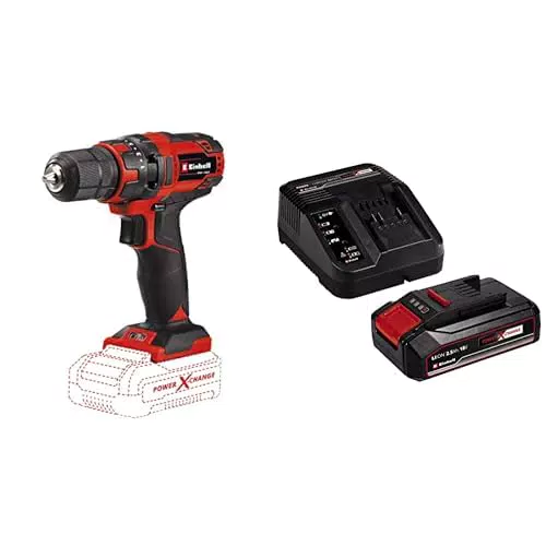 Taladro Einhell TC-CD 18/35 Li-Solo + Kit Batería 2,5 Ah y Cargador Power X-Change