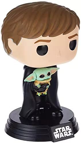 Funko Pop! Star Wars: Luke Skywalker con Grogu - Figura Vinilo Coleccionable
