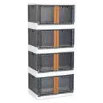 Organizador de Baño de Plástico Apilable - Estantería de Almacenamiento