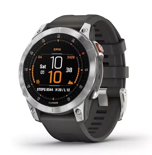 Garmin EPIX 2 - Reloj GPS Multideporte con Pantalla Táctil AMOLED y Funciones Avanzadas