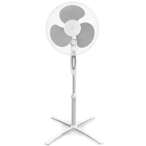 Ventilador de Pie Gridinlux HOMELY FRESH 400 | 40W | 3 Aspas Oscilantes | Enfriador 3 Velocidades | Altura Regulable | Silencioso | Blanco