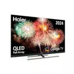Smart TV Haier QLED 4K UHD H55S900UX 55'' con Google TV, Dolby Atmos y Dolby Vision, HDR 10, Control Remoto Inteligente, Google Assistant, Bluetooth 5.1, DBX TV, HDMI 2.1 x 4, Sin Marcos