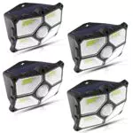 LEDYA Focos Solares con Sensor de Movimiento, IP65 Impermeables para Jardín y Patio