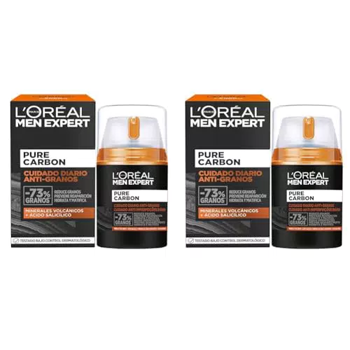 L'Oreal Paris Men Expert Crema Cuidado Diario Anti-Granos Pure Carbon