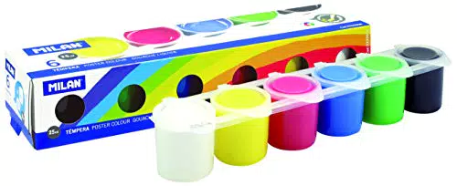 Témperas Milan - Pack de 6 colores vibrantes
