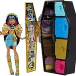 Muñeca Monster High Cleo de Nile con Armario y 15 Accesorios de Moda