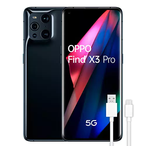 Teléfono Móvil OPPO Find X3 Pro 5G con Cámara Quad 50MP, 256GB, Batería 4500mAh - Negro