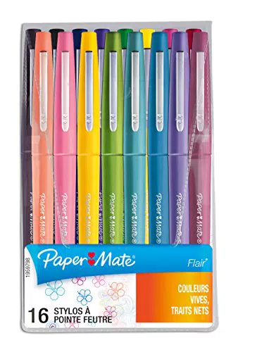 Rotuladores Paper Mate con Punta Mediana - Paquete de 16