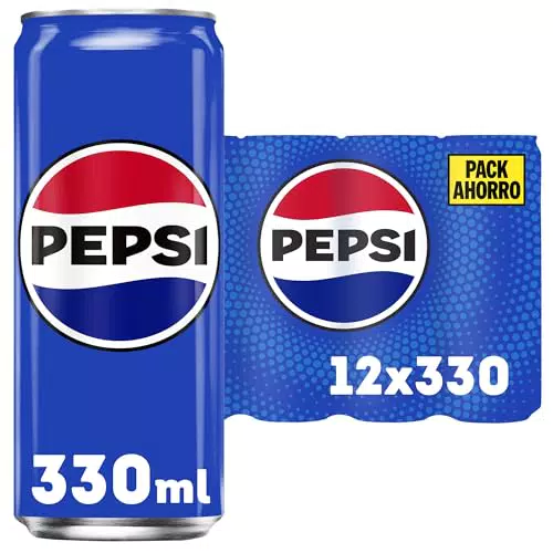 Refresco de Cola Pepsi - Pack de 12 Latas 330 ml