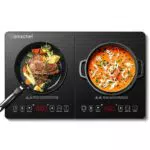 AMZCHEF Placa Inducción Portatil, Placa de inducción de 2000 W con 10 Niveles de Potencia