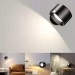 Lámpara LED Recargable con Control Remoto - 3 Temperaturas de Color - 4 Niveles de Brillo - Rotación 360° - Ideal para Dormitorio y Lectura