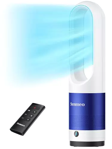 Senmeo Ventilador Sin Aspas de Torre con Mando a Distancia y 8 Velocidades
