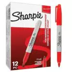 Rotuladores permanentes Sharpie de punta fina: ideal para material escolar