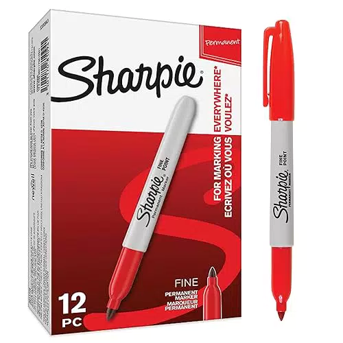 Rotuladores permanentes Sharpie de punta fina: ideal para material escolar