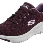 Skechers Arch Fit Glee For All, Zapatillas Mujer, Black/White